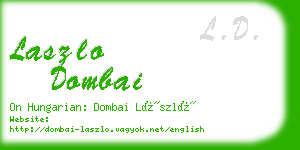 laszlo dombai business card